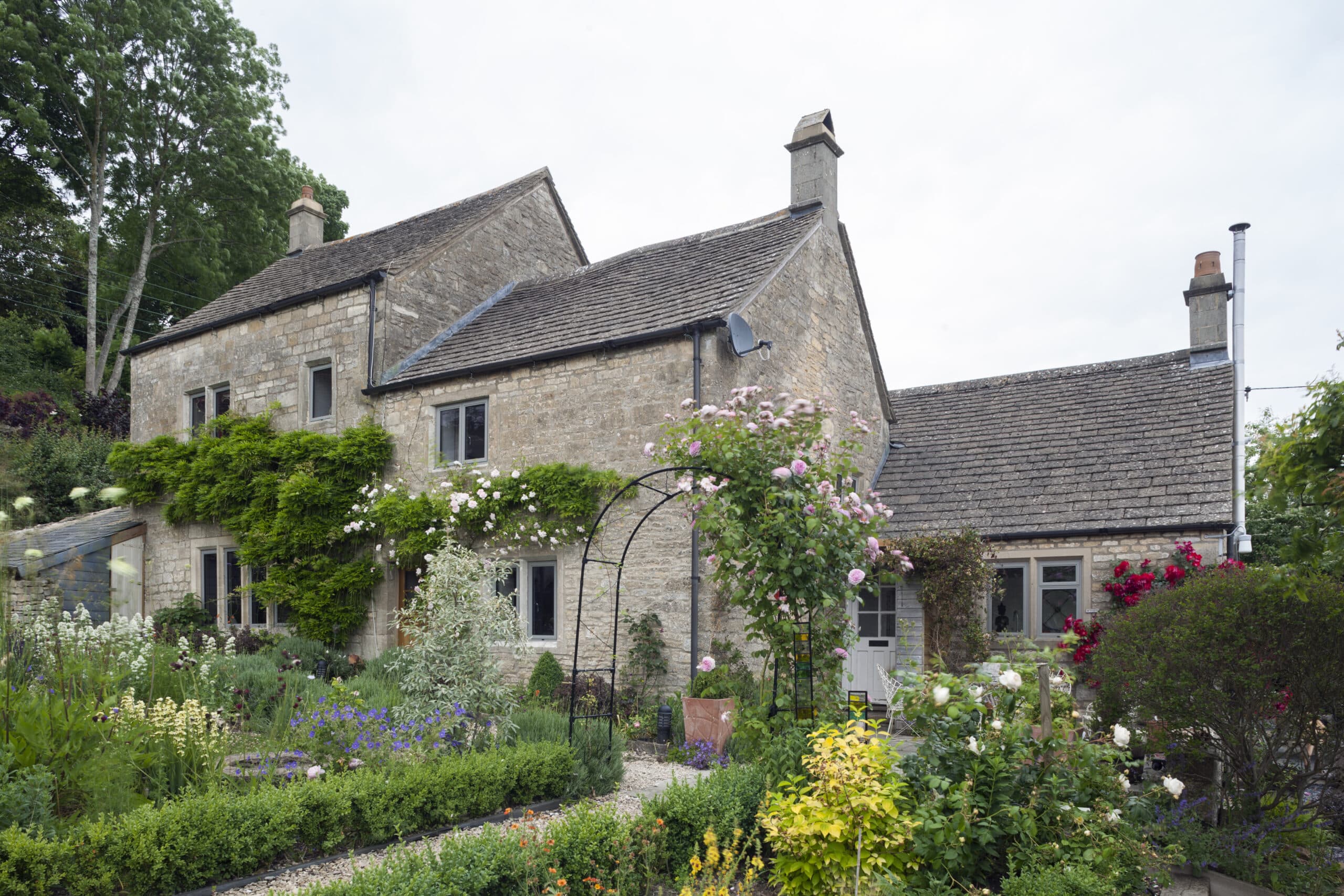 Stone cottage with heritage aluminium windows