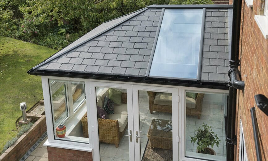 Tiled replacement conservatory roof
