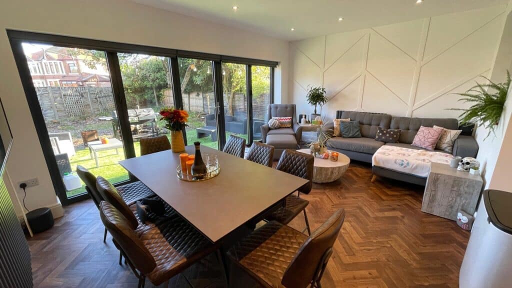 Rear Dining Room Extension in Warrington