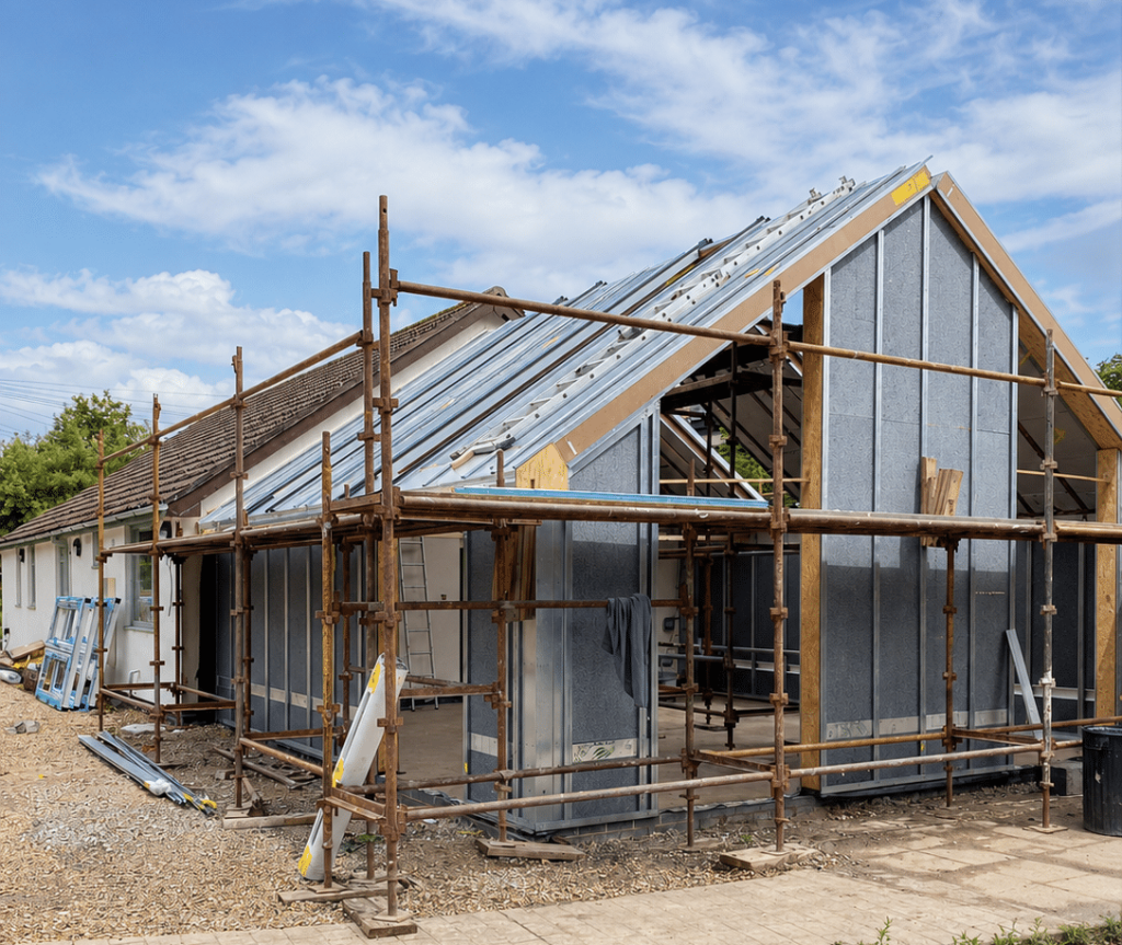 Hup Extension being constructed in Wilmslow, Manchester
