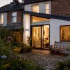 Exterior of completed lean-to home extension