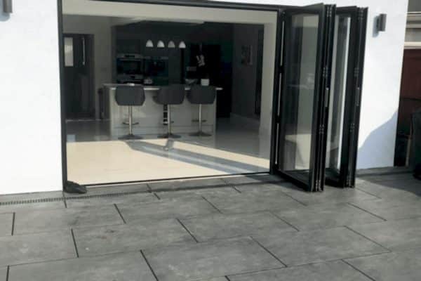 bi folding door outside view