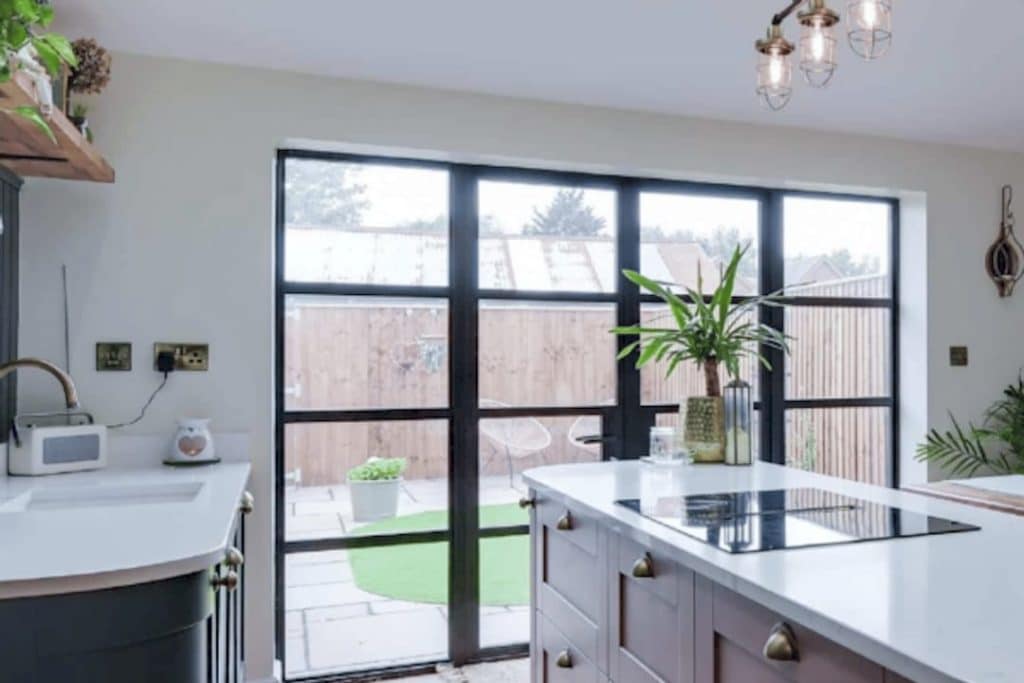 bifolding door in kitchen