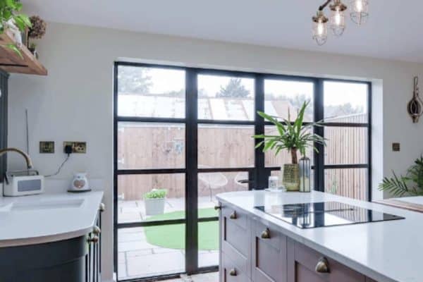 bifolding door in kitchen