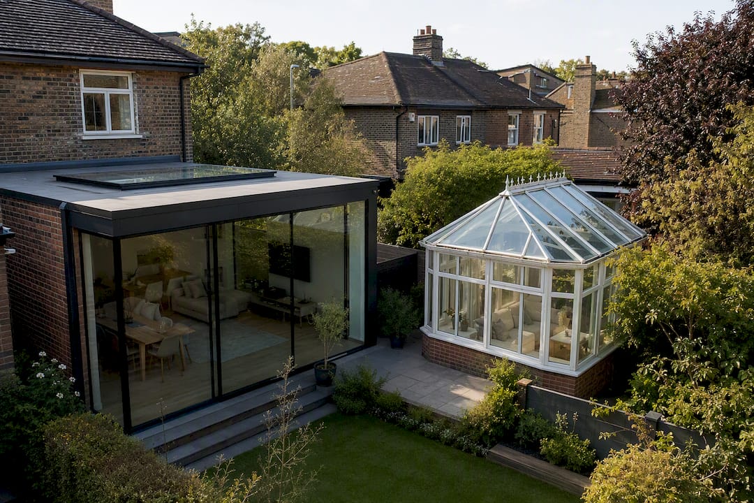 Different styles of glass home extensions