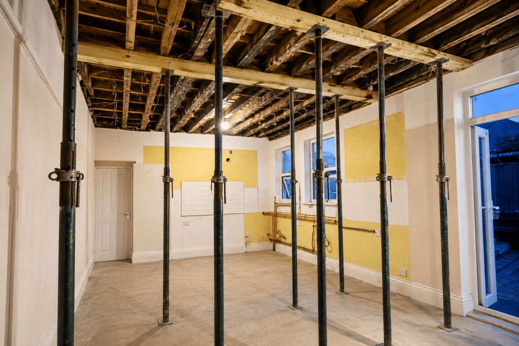 Structural wall removal and internal alterations during a property renovation in St Helens.