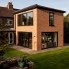 Completed two-storey extension viewed from garden