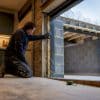 Kitchen extension shell under construction