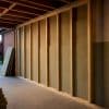 Garage being transformed into a finished room