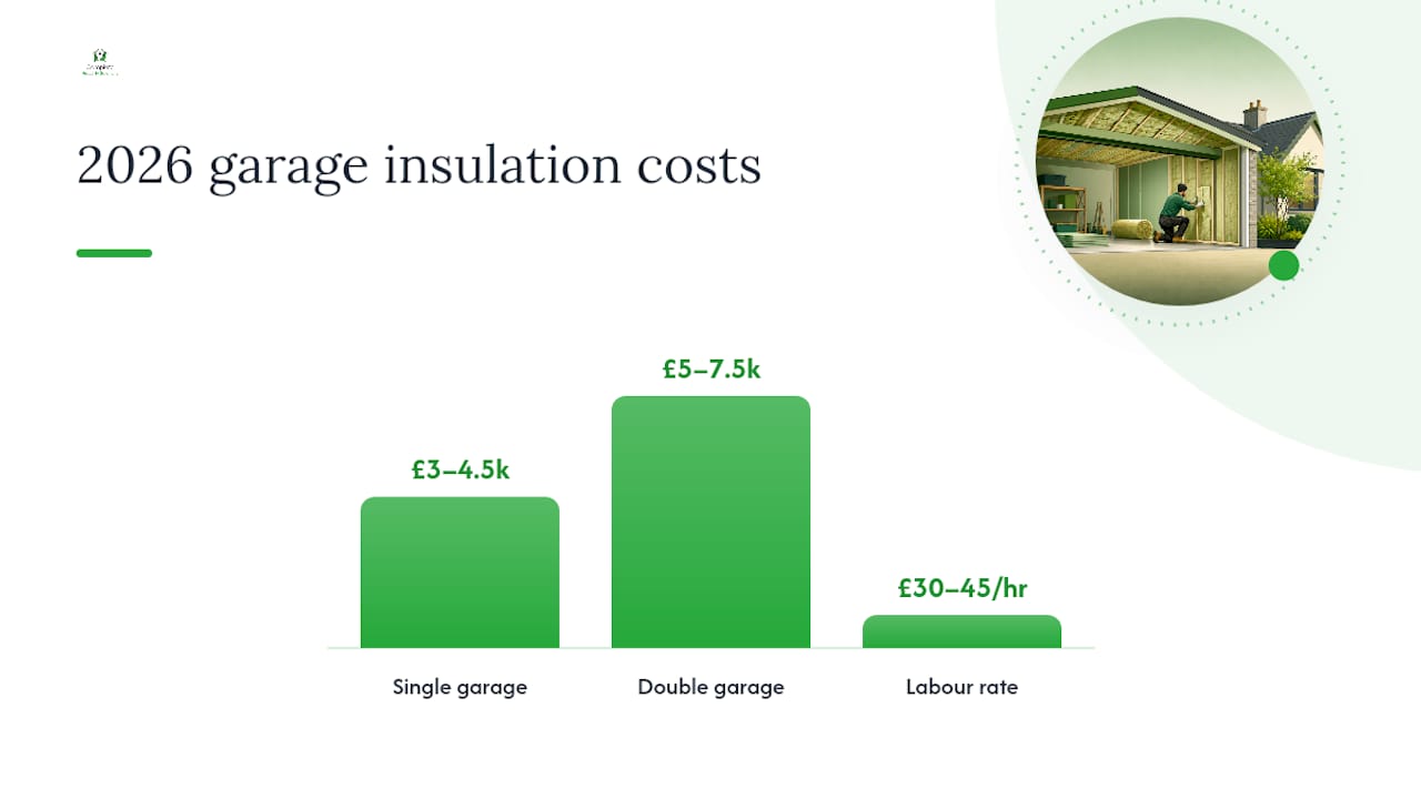 Garage insulation cost comparison for 2026