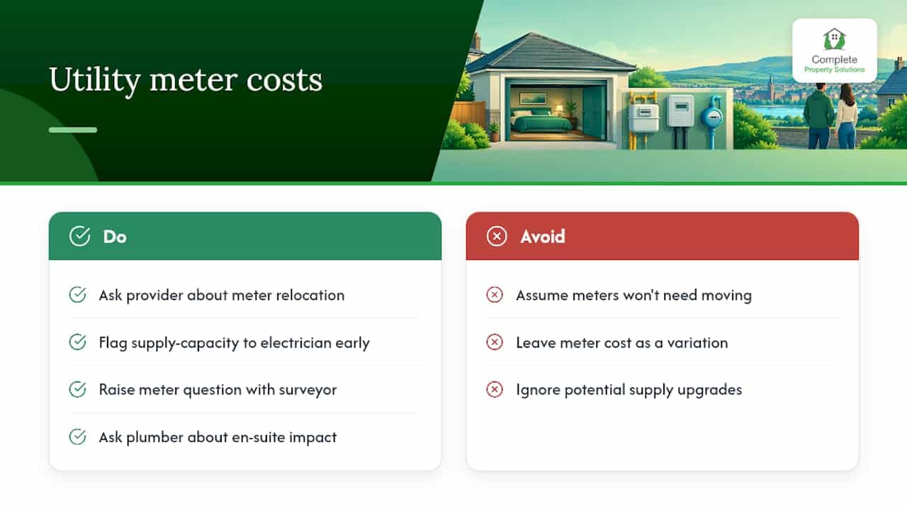 Potential costs of utility meter changes or upgrades — overview diagram
