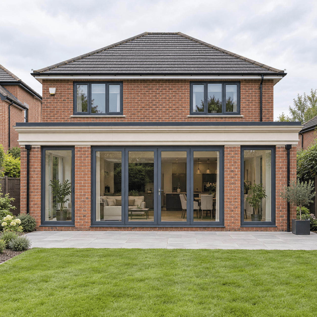 Orangery-style extension (without lantern)