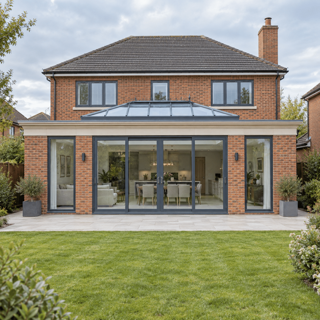 Orangery-style extension (with lantern)