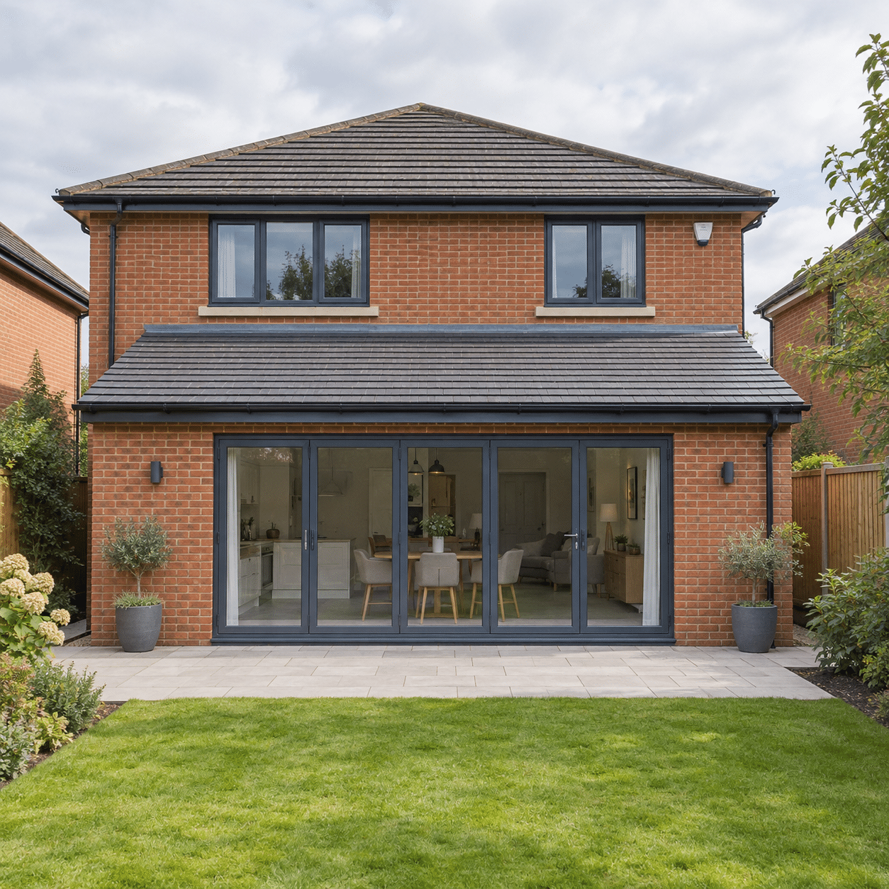 Single-storey extension (lean-to roof)