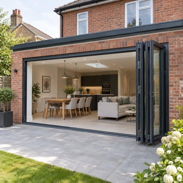Aluminium bi-fold doors