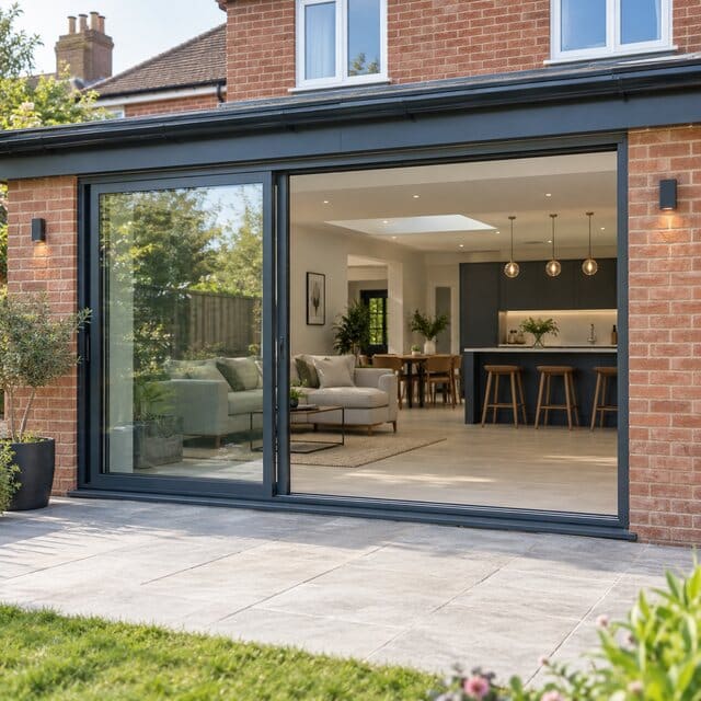 Aluminium patio doors