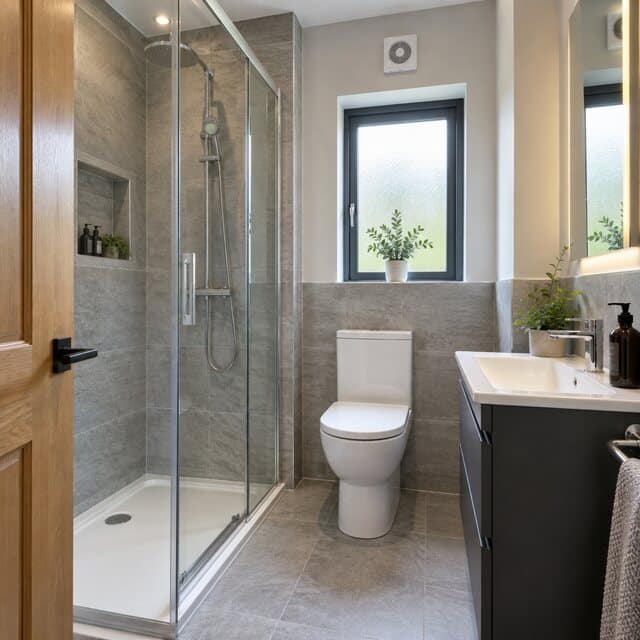 Shower room and toilet