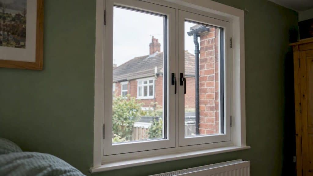 Flush casement window in a UK home