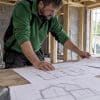 Technical drawings arranged on an extension workbench